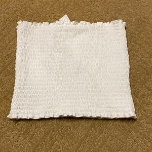Hollister white tube top